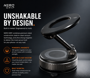 NERO GRIP Magnetic Vacuum Phone Mount